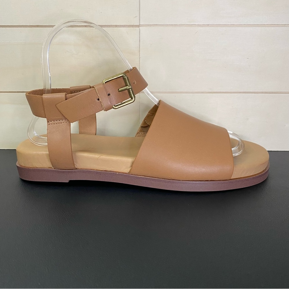 Madewell Tan Leather Buckle Strap Sandals size 7